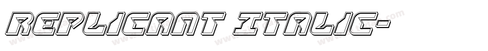 Replicant Italic字体转换